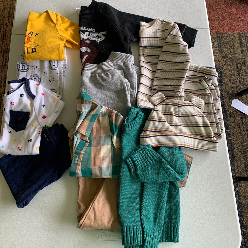 Size 6-9 Months 6 Piece Assorted Kids Baby Clothing Bundle Lot Set